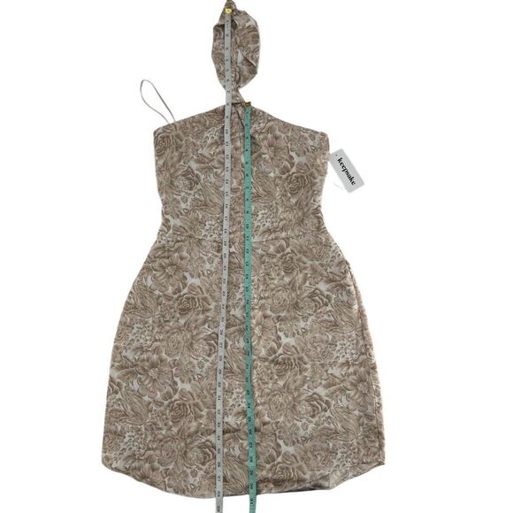 Keepsake Heartloom Cream Halter Smocked Back Alyssa Mini Dress NWT Small - Picture 12 of 13